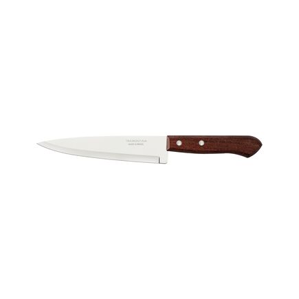 Faca Peixeira e Cozinha Tramontina Dynamic com Lâmina de Aço Inox e Cabo de Madeira Natural 7