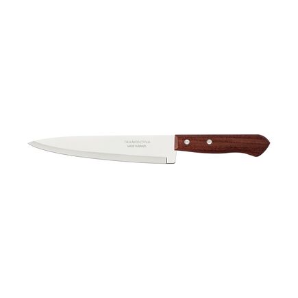 Faca Peixeira e Cozinha Tramontina Dynamic com Lâmina de Aço Inox e Cabo de Madeira Natural 8